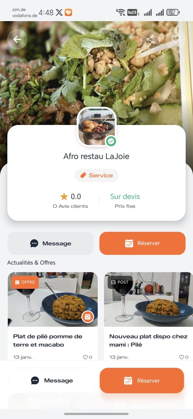 Profil vendeur vérifié sur ZEDDO avec badge de confiance et avis clients